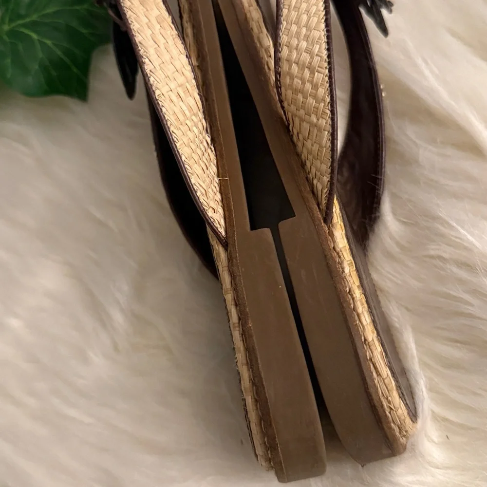 Brighton Brown Butterfly Embellished Women's Sandals🔥 - Picture 5 of 10